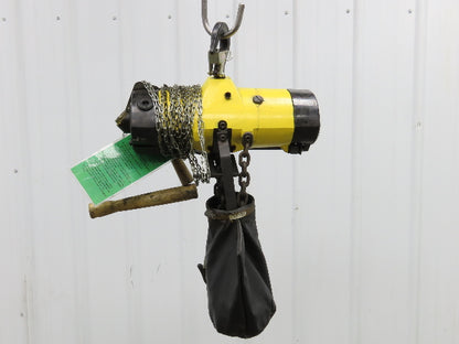Yale Duff-Norton 1000Lb 1/2 Ton Pneumatic Air Chain Hoist 14' 8" Lift Pull Chain
