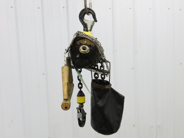 Yale Duff-Norton 1000Lb 1/2 Ton Pneumatic Air Chain Hoist 14' 8" Lift Pull Chain