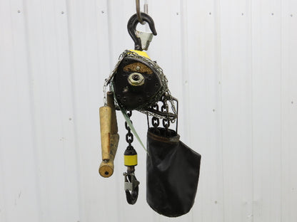 Yale Duff-Norton 1000Lb 1/2 Ton Pneumatic Air Chain Hoist 14' 8" Lift Pull Chain