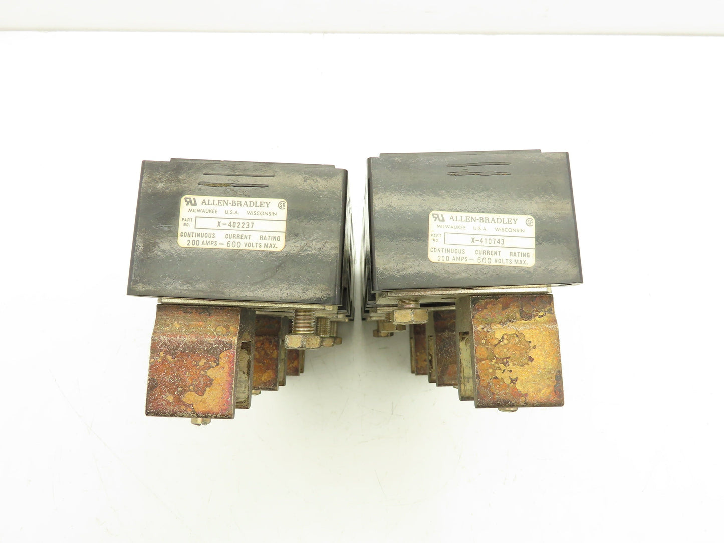 Allen Bradley X-410743 X-402237 Fuse Block Set 600VAC 200A 3 Pole