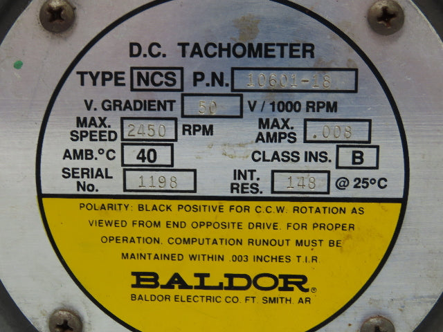Emerson 25100650L DC Motor 15Hp 25.6A 1200 RPM 300/500V 2510AT Frame