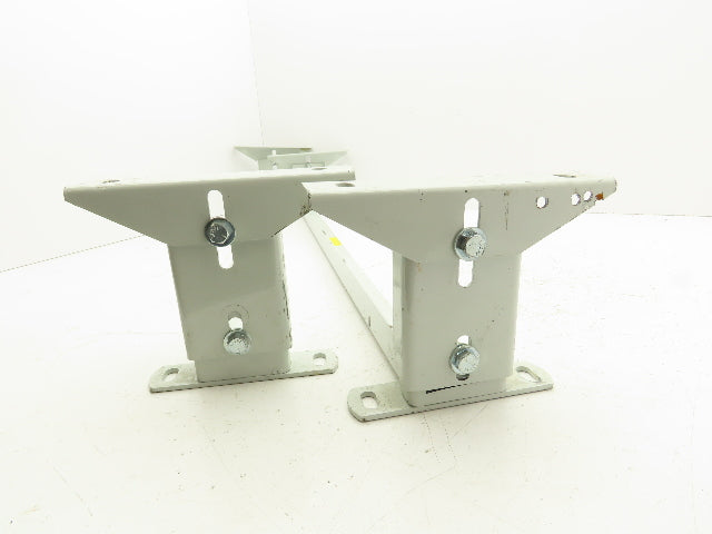 Hytrol 36"W Conveyor Leg Floor Support 4-5/8"-6-5/8"H  Lot of 2