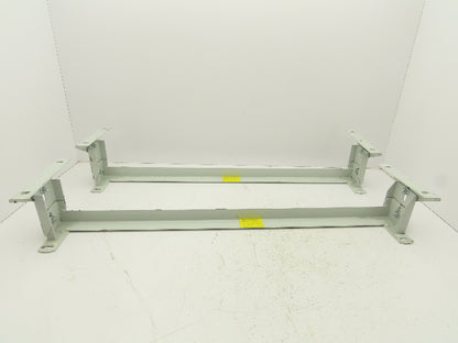 Hytrol 36"W Conveyor Leg Floor Support 4-5/8"-6-5/8"H  Lot of 2