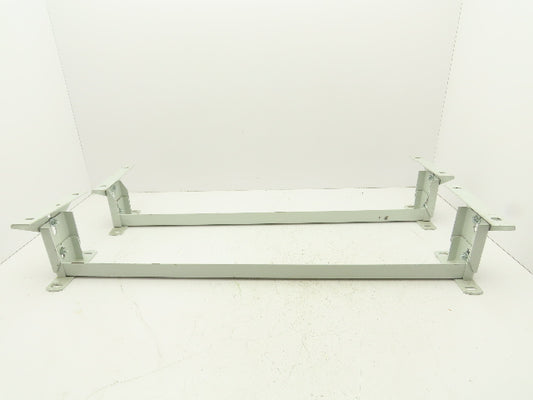 Hytrol 36"W Conveyor Leg Floor Support 4-5/8"-6-5/8"H  Lot of 2