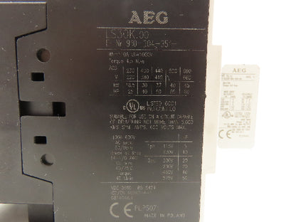 AEG LS30K.00 Contactor 220-660VAC 3PH 25-60HP 18.5-45kW