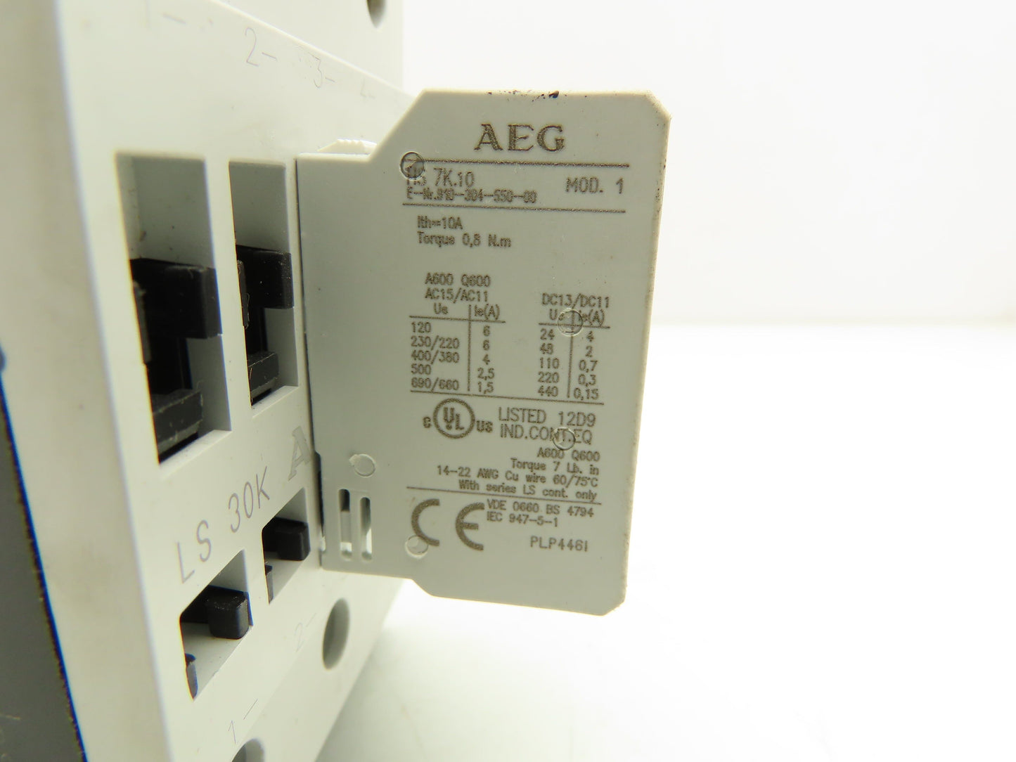 AEG LS30K.00 Contactor 220-660VAC 3PH 25-60HP 18.5-45kW