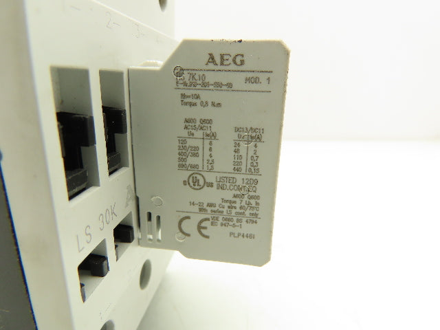 AEG LS30K.00 Contactor 220-660VAC 3PH 25-60HP 18.5-45kW