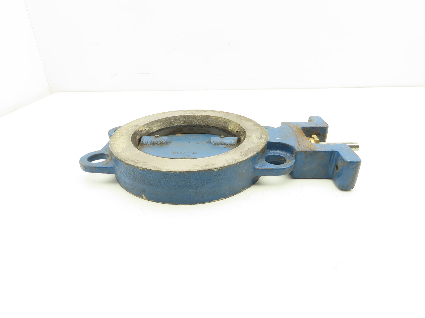 5" Wafer Style Butterfly Valve Cast Iron Disc Metal Seat No Handle