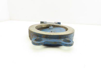 5" Wafer Style Butterfly Valve Cast Iron Disc Metal Seat No Handle