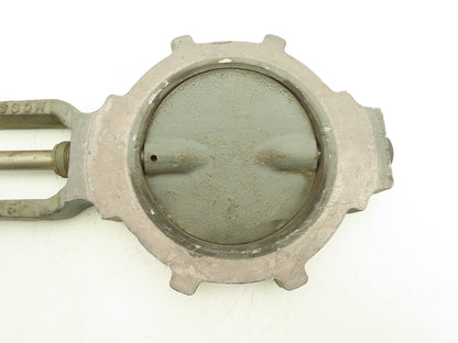 5" Wafer Style Butterfly Valve Cast Iron Disc Metal Seat No Handle
