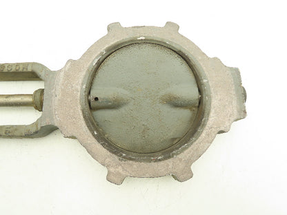 5" Wafer Style Butterfly Valve Cast Iron Disc Metal Seat No Handle