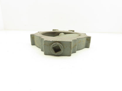5" Wafer Style Butterfly Valve Cast Iron Disc Metal Seat No Handle
