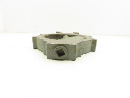 5" Wafer Style Butterfly Valve Cast Iron Disc Metal Seat No Handle