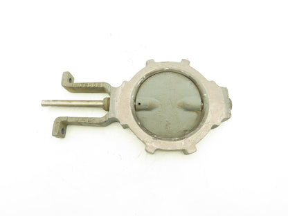 5" Wafer Style Butterfly Valve Cast Iron Disc Metal Seat No Handle