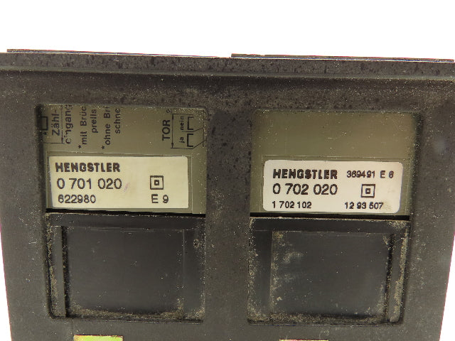 Hengstler 0702020 Counter Display with 2x Counters Display Defect See Pics