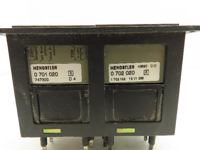 Hengstler 0702020 Counter Display with 2x Counters Display Defect See Pics