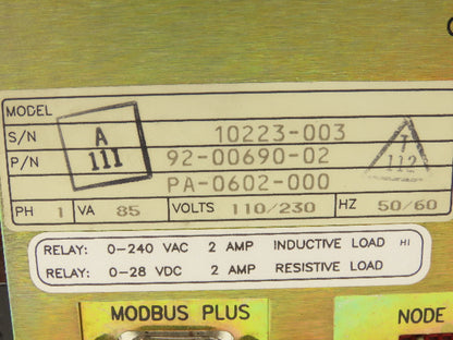 AEG Modicon MM-PMA2-300 PanelMate Plus Interface Power Supply System 110/230V