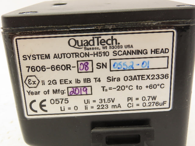 Quad Tech 7606-660R-08 Autotron-H510 Scanning Head Gravure Printing Alignment