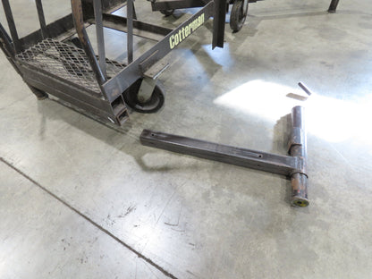 Cotterman Maxi Lift 15' Manual Man Lift Elevating Work Platform Ladder 300 Lb