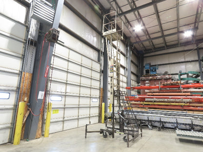 Cotterman Maxi Lift 15' Manual Man Lift Elevating Work Platform Ladder 300 Lb