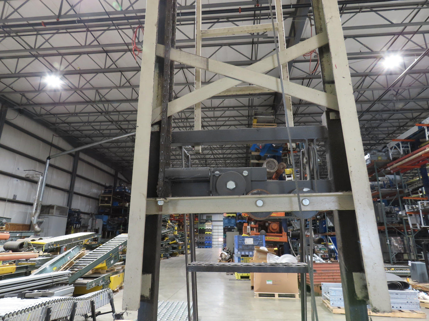 Cotterman Maxi Lift 15' Manual Man Lift Elevating Work Platform Ladder 300 Lb