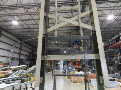 Cotterman Maxi Lift 15' Manual Man Lift Elevating Work Platform Ladder 300 Lb