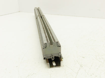 Entrelec M4/6 5116 Terminal Block DIN Rail 600V 25A 24-10AWG Lot of 95
