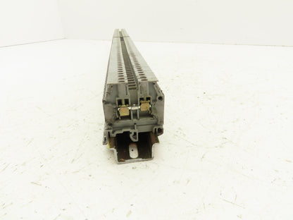 Entrelec M4/6 5116 Terminal Block DIN Rail 600V 25A 24-10AWG Lot of 95