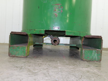 Fabricated Metals Liqua-Bin Round Liquid Storage Tank 330 Gal Steel IBC Tote