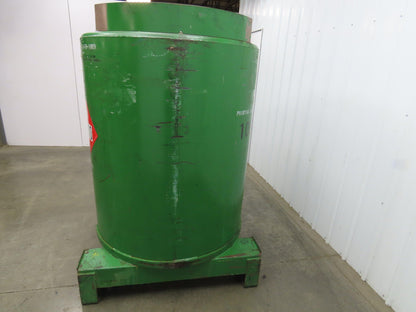 Fabricated Metals Liqua-Bin Round Liquid Storage Tank 330 Gal Steel IBC Tote