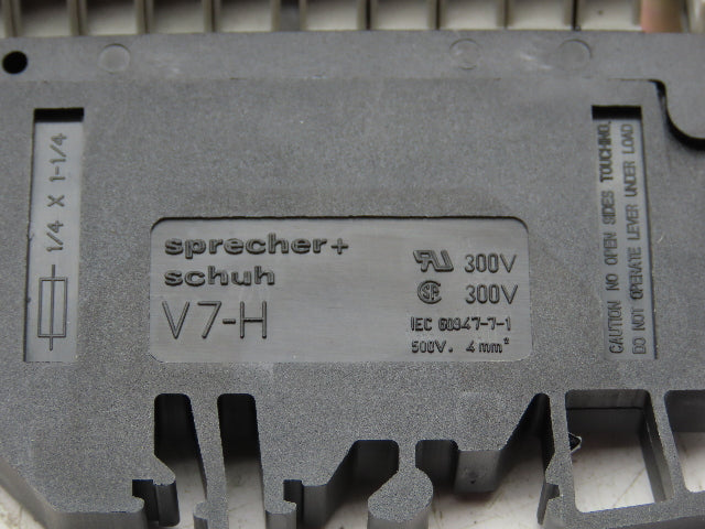 Allen Bradley Sprecher+Schuh Terminal Block Fuse DIN Rail Lot of 120
