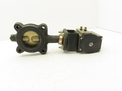 Milwaukee CL223E 3" Butterfly Valve 4-Lug w/Pneumatic Actuator RPB450