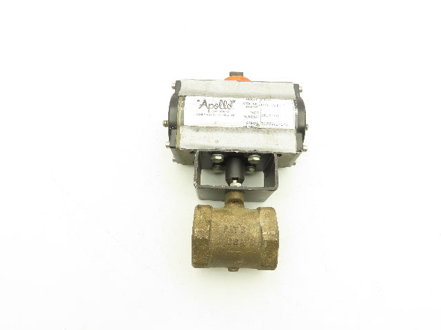 Milwaukee 1-1/2" Threaded Butterfly Valve w/Pneumatic Actuator RPA250