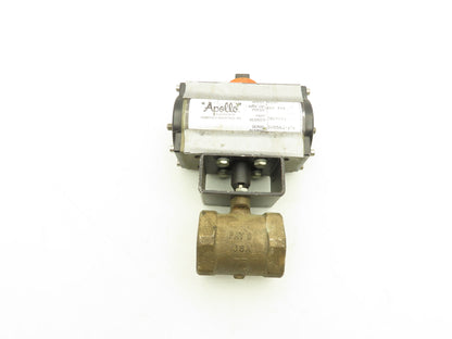 Milwaukee 1-1/2" Threaded Butterfly Valve w/Pneumatic Actuator RPA250