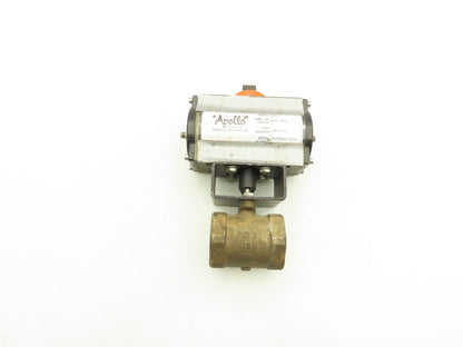 Milwaukee 1-1/2" Threaded Butterfly Valve w/Pneumatic Actuator RPA250