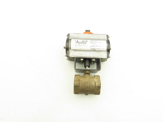 Milwaukee 1-1/2" Threaded Butterfly Valve w/Pneumatic Actuator RPA250