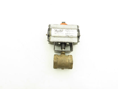 Milwaukee 1-1/2" Threaded Butterfly Valve w/Pneumatic Actuator RPA250