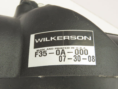 Wilkerson F35-0A-000 Compressed Air Particulate Filter 1-1/4" NPT