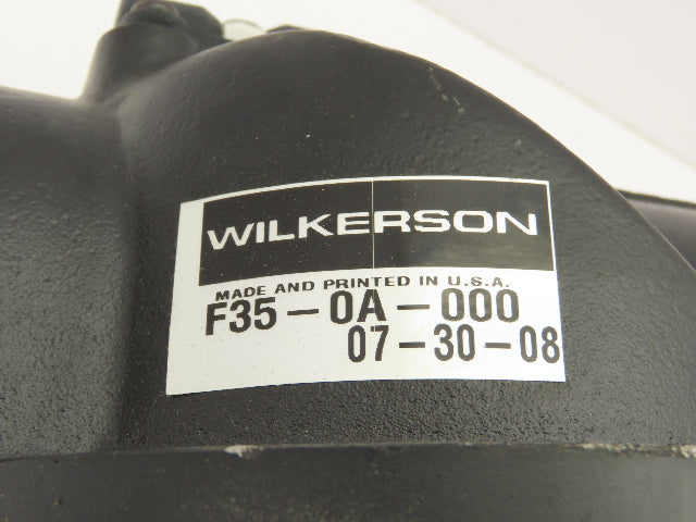 Wilkerson F35-0A-000 Compressed Air Particulate Filter 1-1/4" NPT