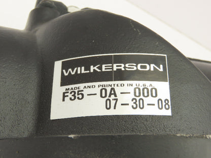 Wilkerson F35-0A-000 Compressed Air Particulate Filter 1-1/4" NPT