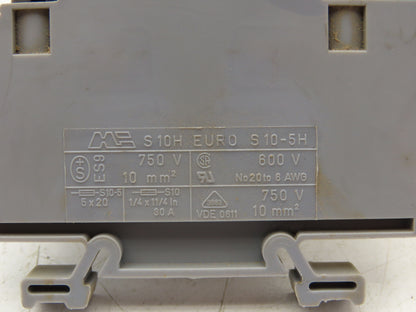 Morsettitalia Terminal Block Fuse DIN Rail 600V 30A 24-10AWG Lot of 117