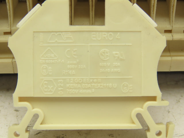 Morsettitalia Terminal Block Fuse DIN Rail 600V 30A 24-10AWG Lot of 162