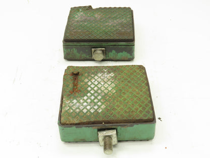 AirLoc Wedgmount Precision Machine Leveler Vibration Pad 8"x 8"x 3"H  Lot of 2