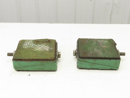 AirLoc Wedgmount Precision Machine Leveler Vibration Pad 8"x 8"x 3"H  Lot of 2