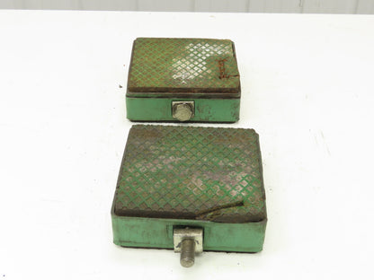 AirLoc Wedgmount Precision Machine Leveler Vibration Pad 8"x 8"x 3"H  Lot of 2