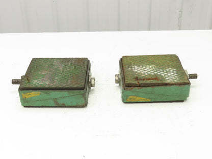 AirLoc Wedgmount Precision Machine Leveler Vibration Pad 8"x 8"x 3"H  Lot of 2