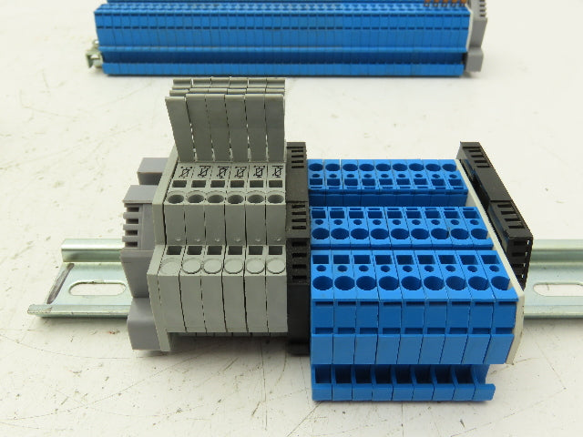 VDE Morsettitalia Wago AP 2.5-4 Terminal Block 600V DIN Rail Lot of 91