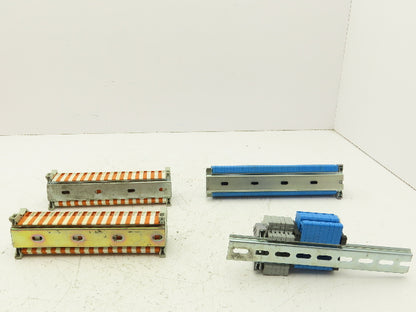 VDE Morsettitalia Wago AP 2.5-4 Terminal Block 600V DIN Rail Lot of 91