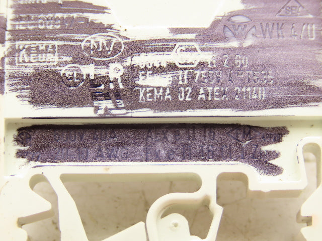 VDE Morsettitalia Wago AP 2.5-4 Terminal Block 600V DIN Rail Lot of 91