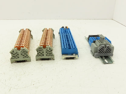 VDE Morsettitalia Wago AP 2.5-4 Terminal Block 600V DIN Rail Lot of 91